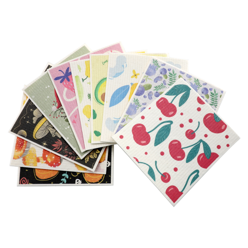 پارچه سلولزی با الگوی سفارشی چاپ شده با استفاده دوگانه خشک و مرطوب